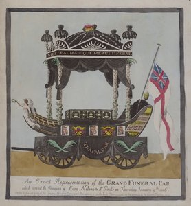 Carro fúnebre que llevó los restos del Almirante Lord Nelson a la Catedral de San Pablo, Londres