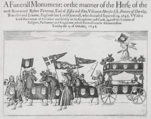 Cortejo fúnebre de Robert Devereux, 3er Conde de Essex de English School