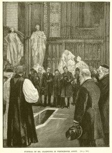 Funeral del Sr. Gladstone en la Abadía de Westminster de English School