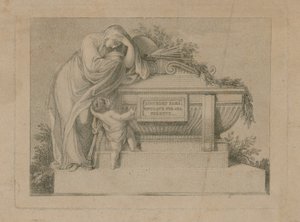 Boleto funerario para Sir Joshua Reynolds, 3 de marzo de 1792 de English School