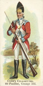 Fusilero, Rey Jorge III (cromolitografía) de English School
