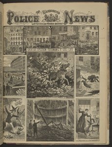 GRAN EXPLOSIÓN DE GAS EN TOTTENHAM CT. PERDIDA DE VIDAS", Illustrated Police News de English School