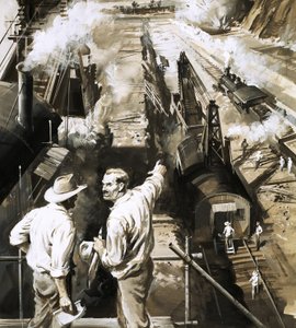 G. W. Goethals dirige la construcción del Canal de Panamá de English School