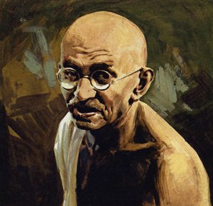 Gandhi era conocido como Mahatma, o Gran Alma