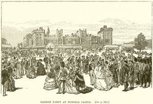 Fiesta en el jardín en el Castillo de Windsor de English School