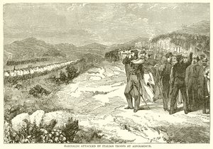 Garibaldi atacado por tropas italianas en Aspromonte de English School