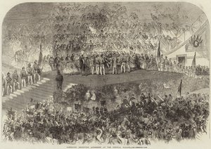 Garibaldi recibiendo direcciones en el Crystal Palace de English School