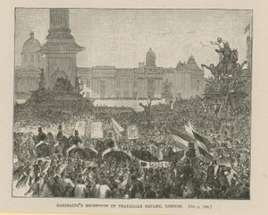 Recepción de Garibaldi en Trafalgar Square