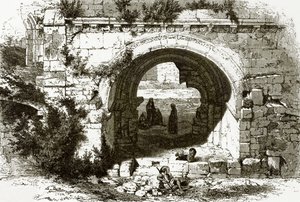 Puerta del hospital de los caballeros de San Juan en Jerusalén de English School
