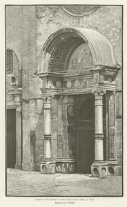 Puerta de la Iglesia de Santa Maria delle Grazie, en Milán de English School