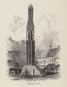 Cruz de Geddington (grabado) de English School