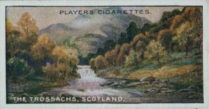Gemas del paisaje británico: Los Trossachs, Escocia (litografía en color)