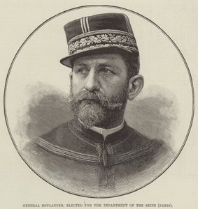 General Boulanger, Elegido para el Departamento del Sena, París de English School