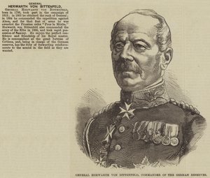 General Herwarth von Bittenfeld, Comandante de las Reservas Alemanas