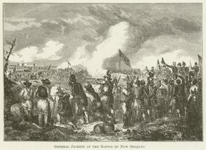 General Jackson en la batalla de Nueva Orleans