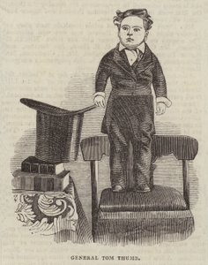General Tom Thumb (grabado) de English School
