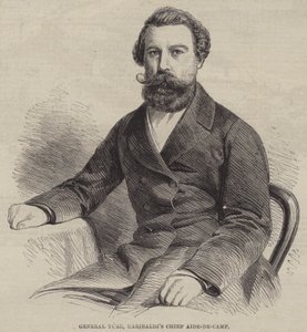 General Turr, jefe de ayudantes de campo de Garibaldi (grabado) de English School