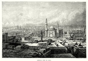 Vista general de El Cairo (grabado) de English School
