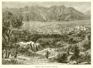 Vista general de Esparta, restaurada de English School