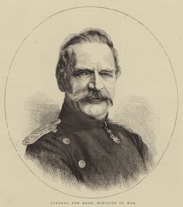General von Roon, Ministro de Guerra (grabado) de English School