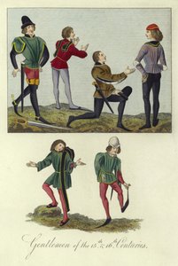 Caballeros de los siglos XV y XVI de English School