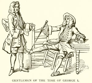 Caballeros de la época de Jorge I de English School