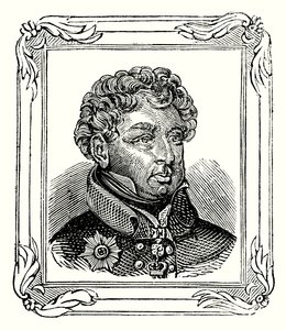 Jorge Augusto Federico IV, hijo de Jorge III nació el 12 de agosto de 1762; proclamado el 31 de enero de 1820; y coronado el 19 de julio de 1821 (grabado) de English School