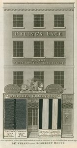 George Frederick Urling & Co, vendedores de encajes, 147 Strand, cerca de Somerset House, Londres de English School