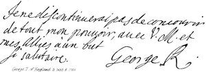 George II de Inglaterra, nacido en 1683, fallecido en 1760