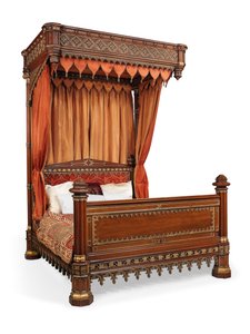 Cama de medio dosel de Jorge IV, c.1830 de English School