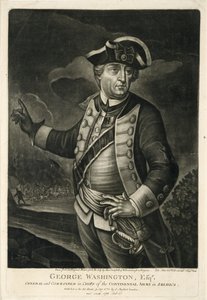 George Washington, Esqr., General y Comandante en Jefe del Ejército Continental en América de English School