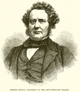 George Wilson, presidente de la Liga Anti-Corn-Law de English School