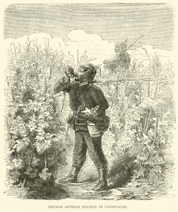 Estación de avanzada alemana en Champagne, septiembre 1870 de English School