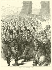 Tropas alemanas entrando en París, marzo 1871 de English School