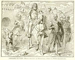 Alemanes en guerra.--Enrique el León en Bardewick de English School