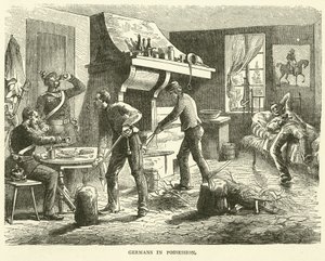 Alemanes en posesión, septiembre 1870
