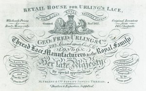 Geroge Fred Urling & Co, fabricante de encajes de hilo de English School