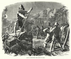 Gedeón destruyendo el altar de Baal de English School