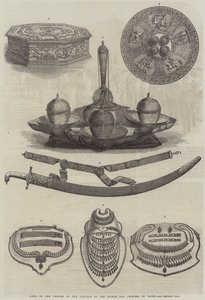 Regalos de los príncipes del Punjab al Príncipe y la Princesa de Gales de English School