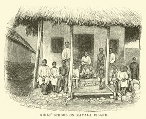 Escuela de niñas en la isla Kavala de English School
