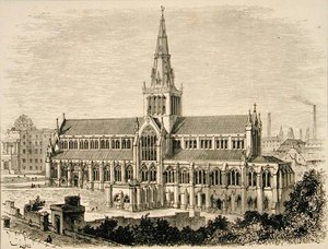 Catedral de Glasgow en c.1880, de 