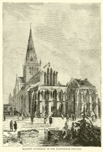 Catedral de Glasgow en el siglo XVIII de English School