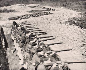 Highlanders de Glasgow en trincheras, 1915, de 