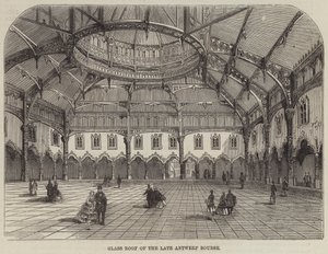 Techo de vidrio de la antigua Bolsa de Amberes