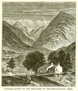 Glencoe (escena de la masacre de los Macdonalds, 1692) de English School