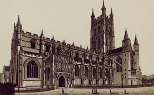 Catedral de Gloucester, desde el suroeste (litografía)