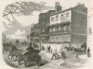 Gloucester House, Piccadilly, Londres, la residencia de la difunta Duquesa de Gloucester de English School