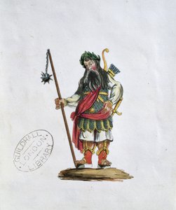 Gog, ilustración de una de las estatuas de los gigantes legendarios del Guildhall de English School