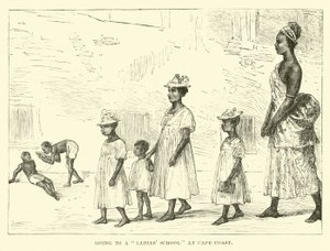 Yendo a una escuela de señoritas en Cape Coast de English School