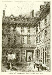 Casa del orfebre, Green Arbour Court, alrededor de 1800 de English School